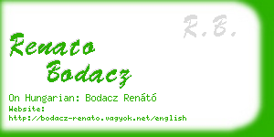 renato bodacz business card